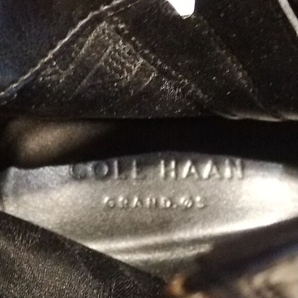 Cole Haan Grand Black Leather Ankle Double Zip Chelsea Booties Boots Size 8.5 B - Picture 13 of 15